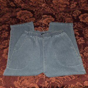 Denim & Co. Jean Capris Womens Sz Small Pull On Stretch Waist
